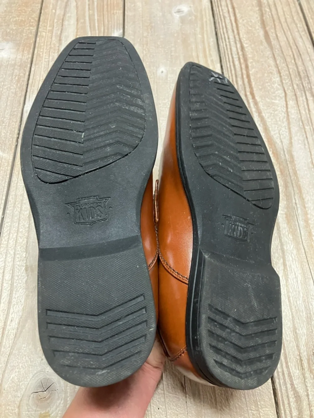 Florsheim Men's Tan Leather Lace-Up Dress Shoes